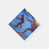 Akseli Gallen-Kallela - Skiers Serviette (Ecke)