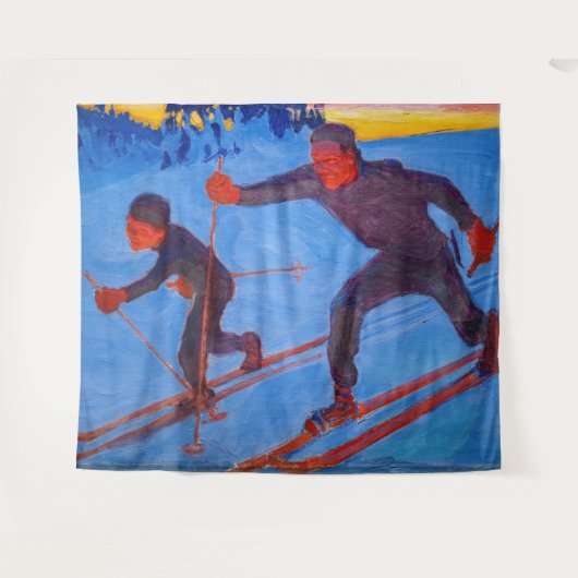 Akseli Gallen-Kallela - Skiers Wandteppich (Vorderseite (Horizontal))