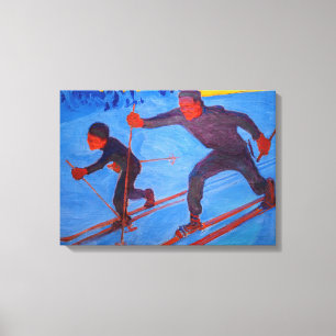 Akseli Gallen-Kallela - Skifahrer Leinwanddruck