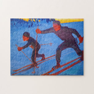 Akseli Gallen-Kallela - Skifahrer Puzzle