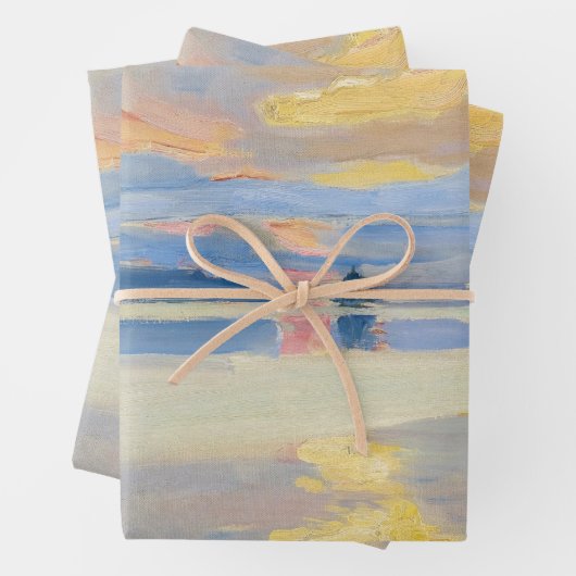 Akseli Gallen-Kallela - Sonnenuntergang über dem S Geschenkpapier Set (Beispiel)