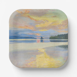 Akseli Gallen-Kallela - Sonnenuntergang über dem S Pappteller