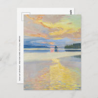 Akseli Gallen-Kallela - Sonnenuntergang über dem S