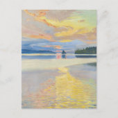 Akseli Gallen-Kallela - Sonnenuntergang über dem S Postkarte (Vorderseite)