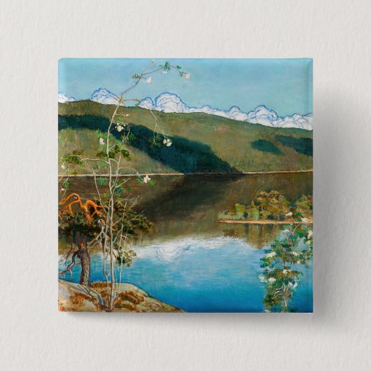 Akseli Gallen-Kallela - Thunderwolken am Horizont Button (Vorderseite)