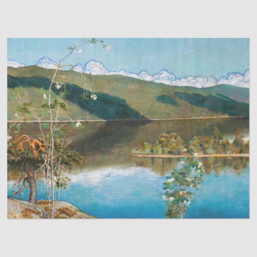 Akseli Gallen-Kallela - Thunderwolken am Horizont Seidenpapier (Vorderseite)