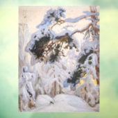 Akseli Gallen-Kallela - Wald im Winter Fensteraufkleber (Blatt 3)