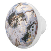 Akseli Gallen-Kallela - Wald im Winter Keramikknauf (Rechts)