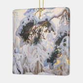 Akseli Gallen-Kallela - Wald im Winter Keramikornament (Links)