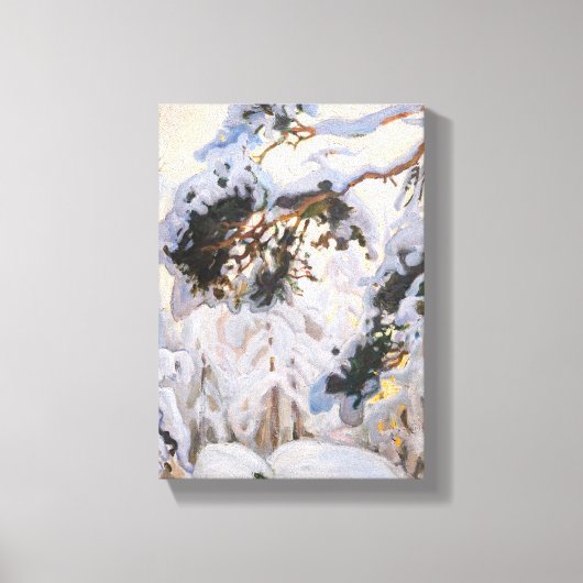 Akseli Gallen-Kallela - Wald im Winter Leinwanddruck (Vorderseite)