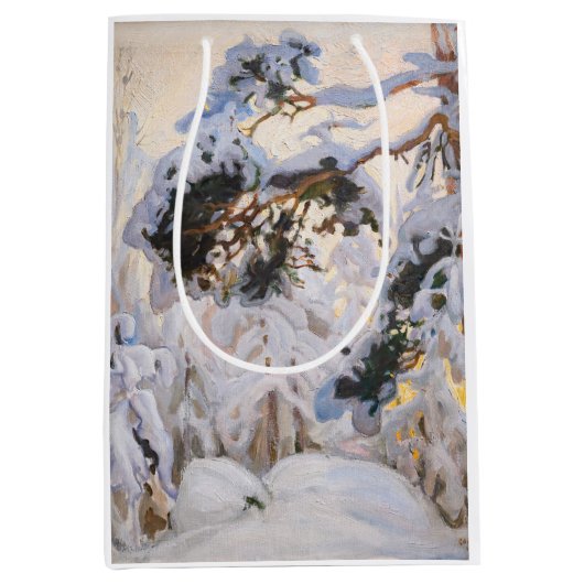 Akseli Gallen-Kallela - Wald im Winter Mittlere Geschenktüte (Vorderseite)