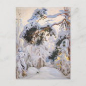Akseli Gallen-Kallela - Wald im Winter Postkarte (Vorderseite)