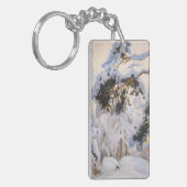 Akseli Gallen-Kallela - Wald im Winter Schlüsselanhänger (Vorderseite links)