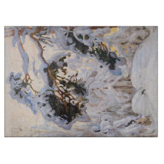 Akseli Gallen-Kallela - Wald im Winter Schneidebrett (Vorderseite)