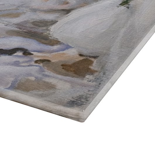 Akseli Gallen-Kallela - Wald im Winter Schneidebrett (Ecke)