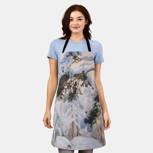 Akseli Gallen-Kallela - Wald im Winter Schürze (Getragen)