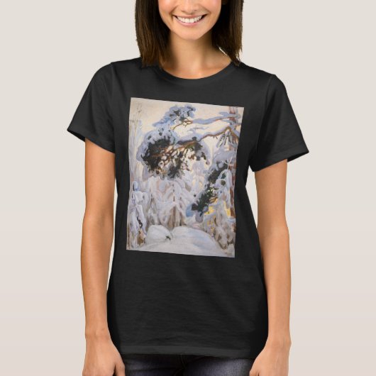 Akseli Gallen-Kallela - Wald im Winter T-Shirt (Vorderseite)