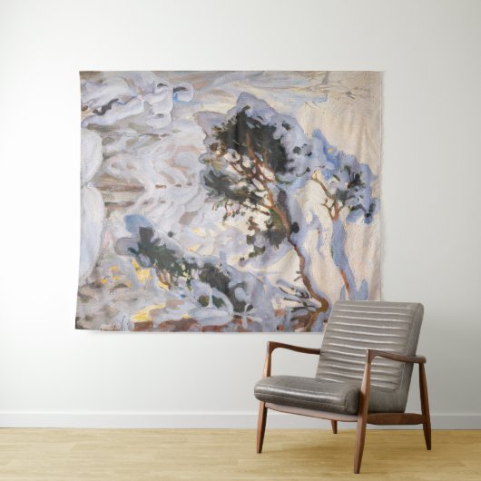 Akseli Gallen-Kallela - Wald im Winter Wandteppich (Beispiel (Horizontal))