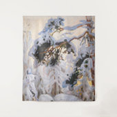 Akseli Gallen-Kallela - Wald im Winter Wandteppich (Vorderseite)