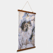 Akseli Gallen-Kallela - Wald im Winter Wandteppich Mit Holzrahmen (Gewinkelt)