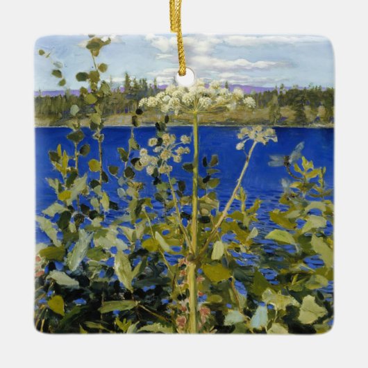 Akseli Gallen-Kallela - Wild Angelica Keramikornament (Vorderseite)