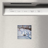 Akseli Gallen-Kallela - Winterlandschaft #1 Magnet (In Situ (Geschirrspüler))