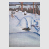 Akseli Gallen-Kallela - Winterlandschaft #1 Seidenpapier