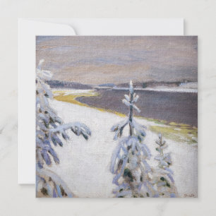 Akseli Gallen-Kallela - Winterlandschaft #2 Dankeskarte