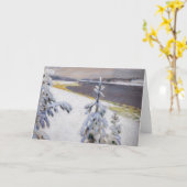 Akseli Gallen-Kallela - Winterlandschaft #2 Karte (Gelbe Blume)