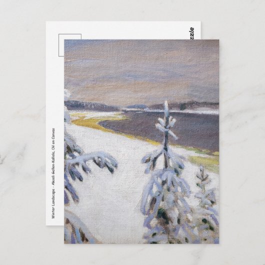 Akseli Gallen-Kallela - Winterlandschaft #2 Postkarte (Vorne/Hinten)