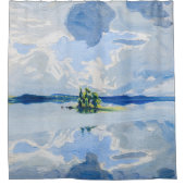 Akseli Gallen-Kallela - Wolken oberhalb eines Sees Duschvorhang (Vorderseite)