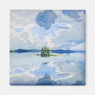 Akseli Gallen-Kallela - Wolken oberhalb eines Sees Magnet