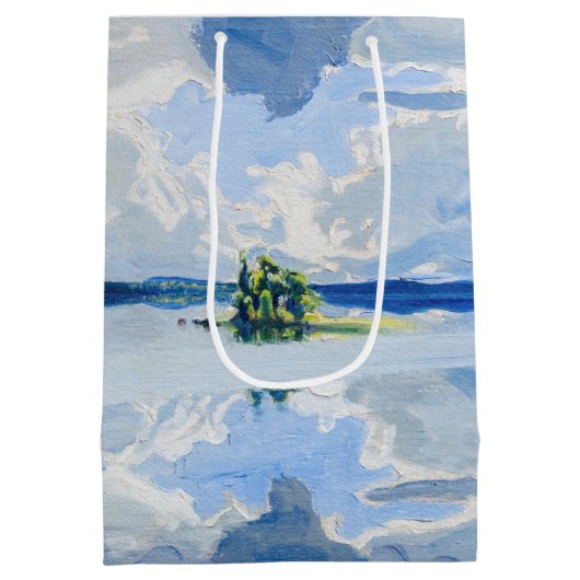 Akseli Gallen-Kallela - Wolken oberhalb eines Sees Mittlere Geschenktüte (Rückseite)