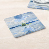 Akseli Gallen-Kallela - Wolken oberhalb eines Sees Rechteckiger Pappuntersetzer (angewinkelt)