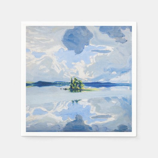 Akseli Gallen-Kallela - Wolken oberhalb eines Sees Serviette (Vorderseite)