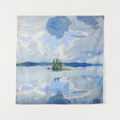 Akseli Gallen-Kallela - Wolken oberhalb eines Sees Wandteppich (Vorderseite)