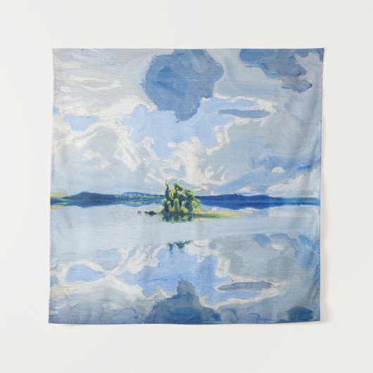 Akseli Gallen-Kallela - Wolken oberhalb eines Sees Wandteppich (Vorderseite)