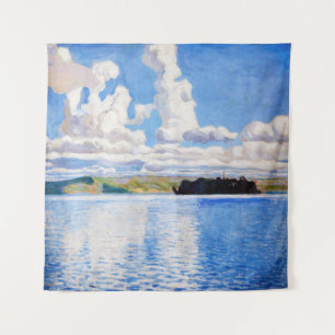 Akseli Gallen-Kallela - Wolkentürme Wandteppich