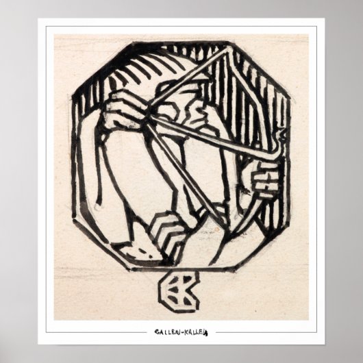 Akseli Gallen-Kallela Zedign Art Poster #226 (Vorne)