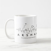 Akshay Peptid-Namen-Tasse Kaffeetasse (Links)