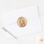 Akshobhya Buddha Runder Aufkleber (Umschlag)