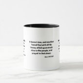 Akt 10:2 KJV Bibelschrift Zwei-Tone-Tasse Tasse (Zentrum)