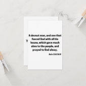 Akt 10:2 KJV Bible Scripture Grußkarte Karte (Vorderseite/Rückseite Beispiel)