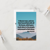 Akt 10:2 KJV Bible Scripture Pic Grußkarte Karte (Vorderseite/Rückseite Beispiel)