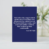 Akt 10:7 KJV Bible Scripture Grußkarte Karte (Stehend Vorderseite)