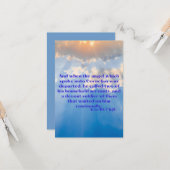 Akt 10:7 KJV Bible Scripture Pic Grußkarte Karte (Vorderseite/Rückseite Beispiel)