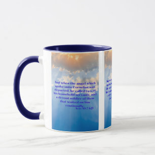 Akt 10:7 KJV Bible Scripture Pic Zwei-Tone-Tasse Tasse