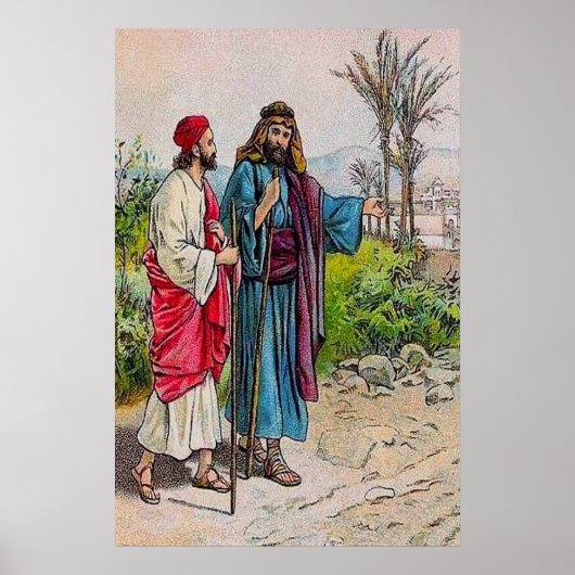 Akt 11:19-26 Barnabas bringt Saul nach Antioch Poster (Vorne)