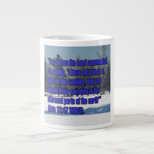Akt 13:47 WEBU-Tasse Jumbo-Tasse (Vorderseite)