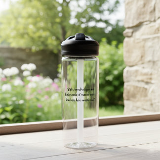 Akt 17 Benutzerdefinierter Text der spanischen Bib Trinkflasche